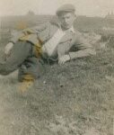 Photo of Shlomo Pieprz as teenager laying on ground